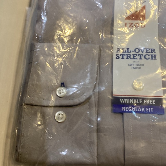 IZOD All over Stretch Wrinkle Free Button Down Shirt - Picture 3 of 6